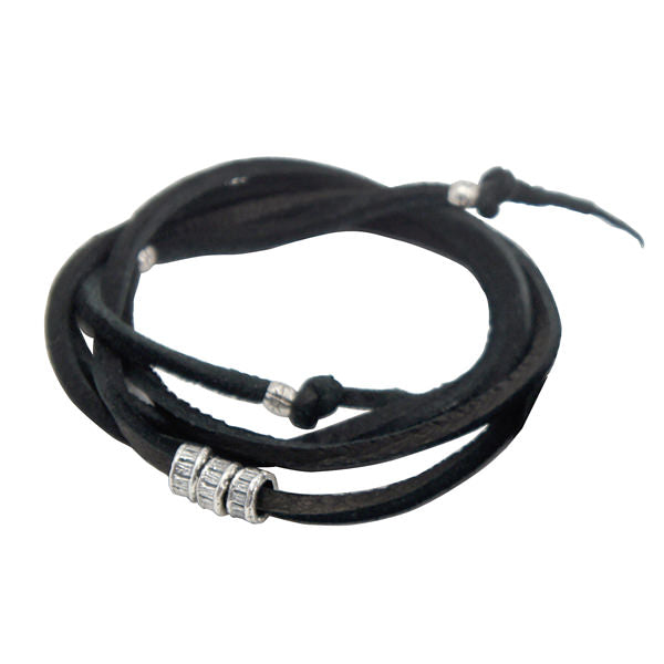 risk of silver leather necklace