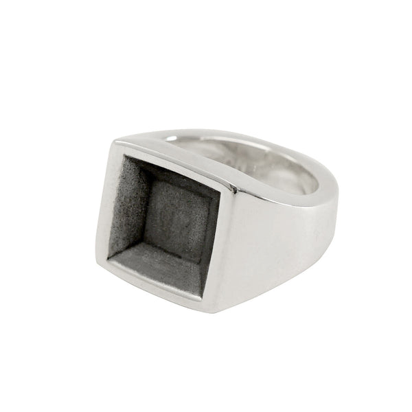 Reverse Signet ring Square small type