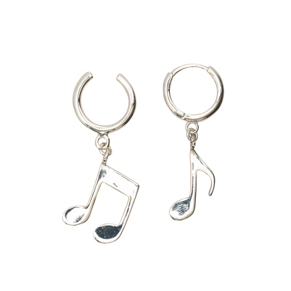 music note hoop pierce / ear cuff